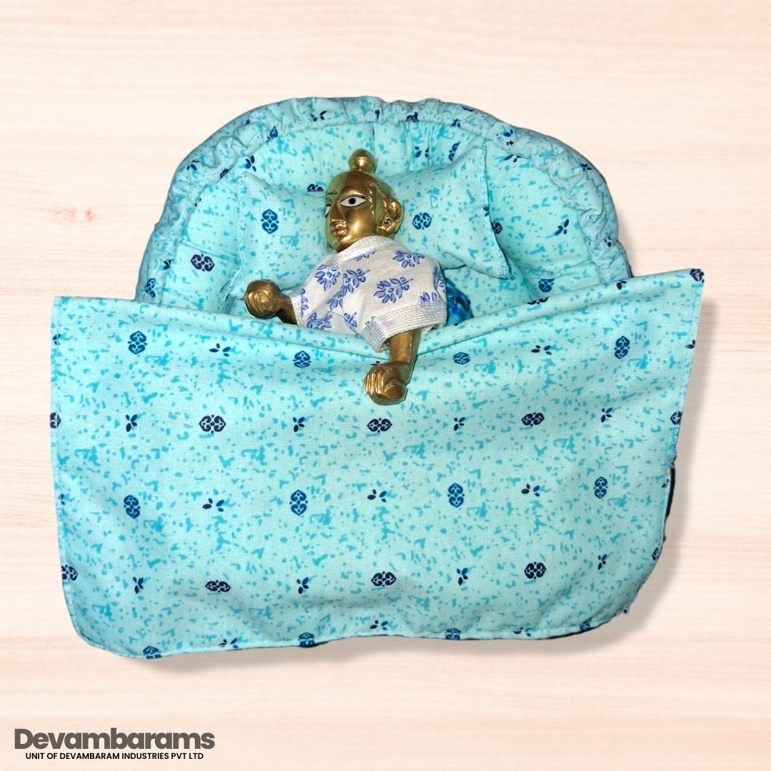 Devambarams Laddu Gopal Cotton Bed for Summer (Round)