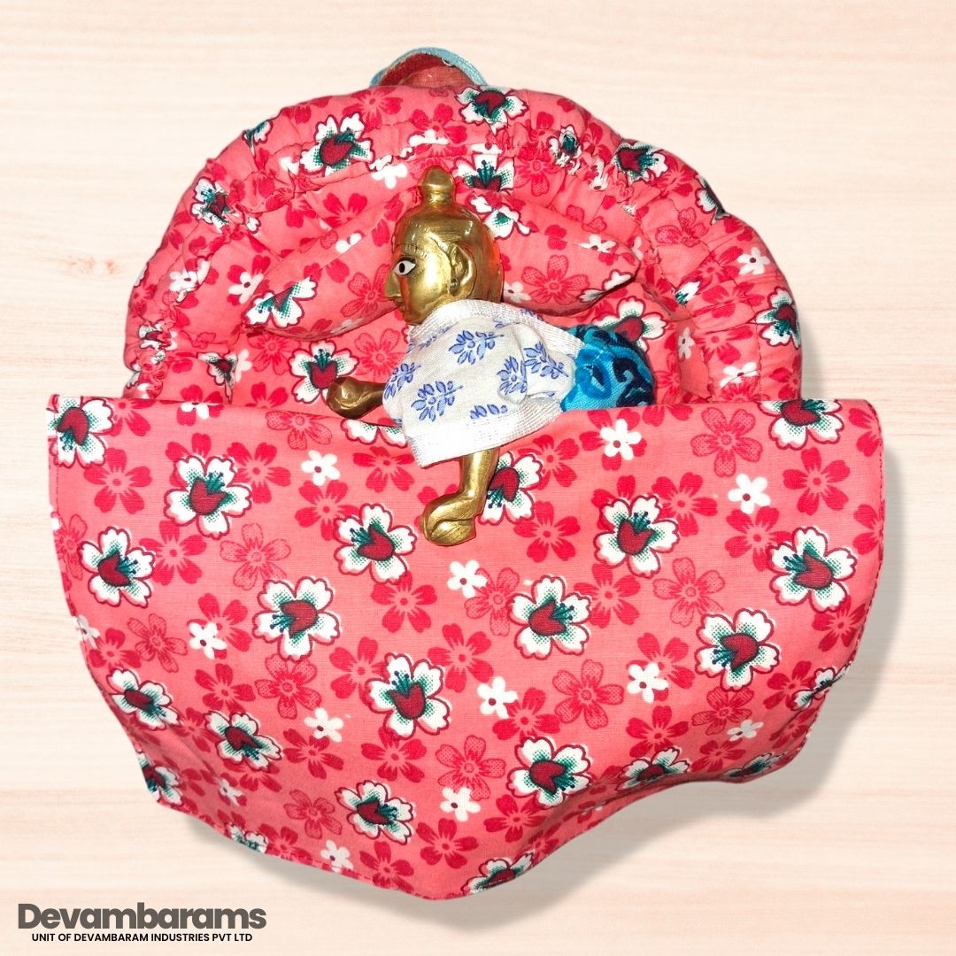 Devambarams Laddu Gopal Cotton Bed for Summer (Round)