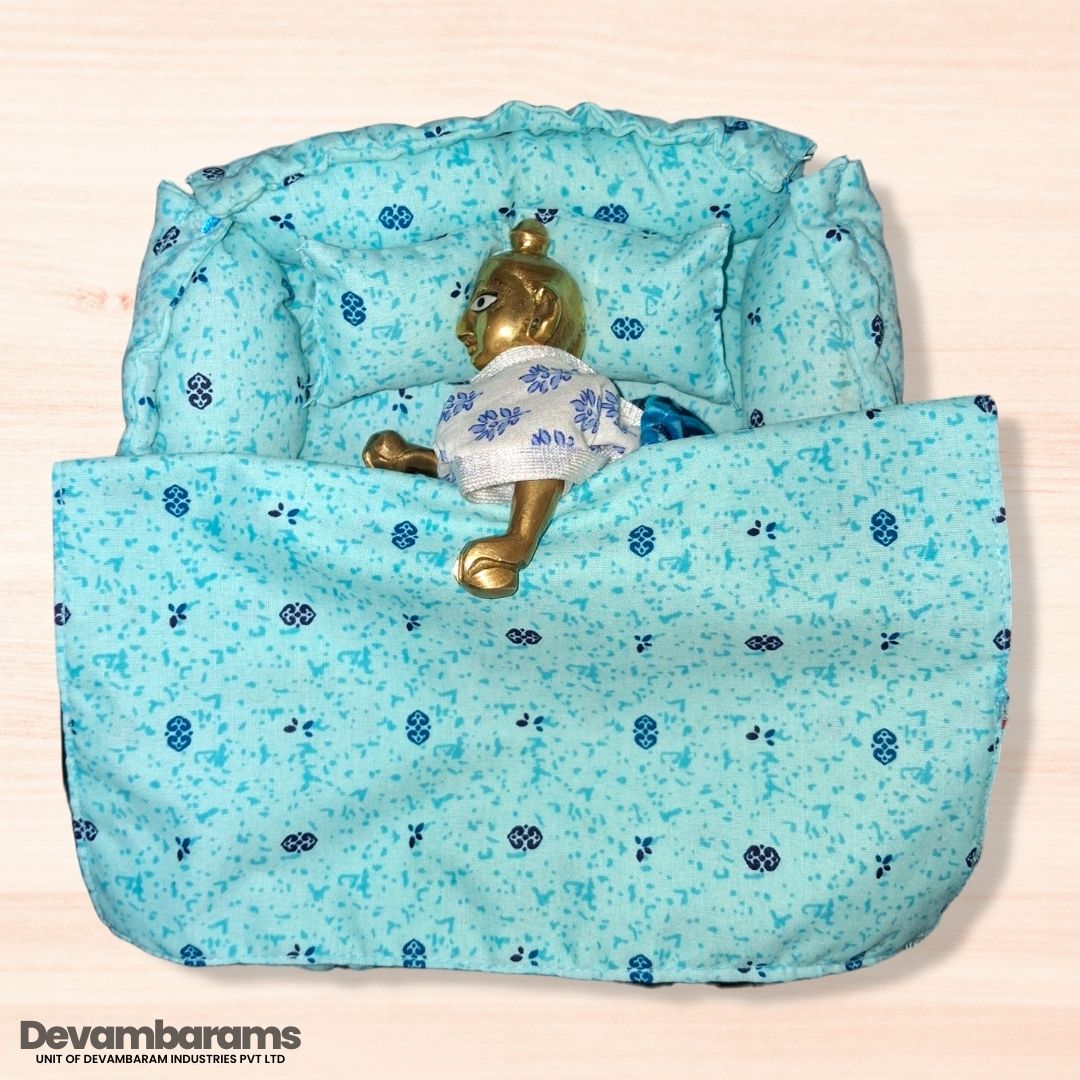 Devambarams Laddu Gopal Cotton Bed for Summer (Square)