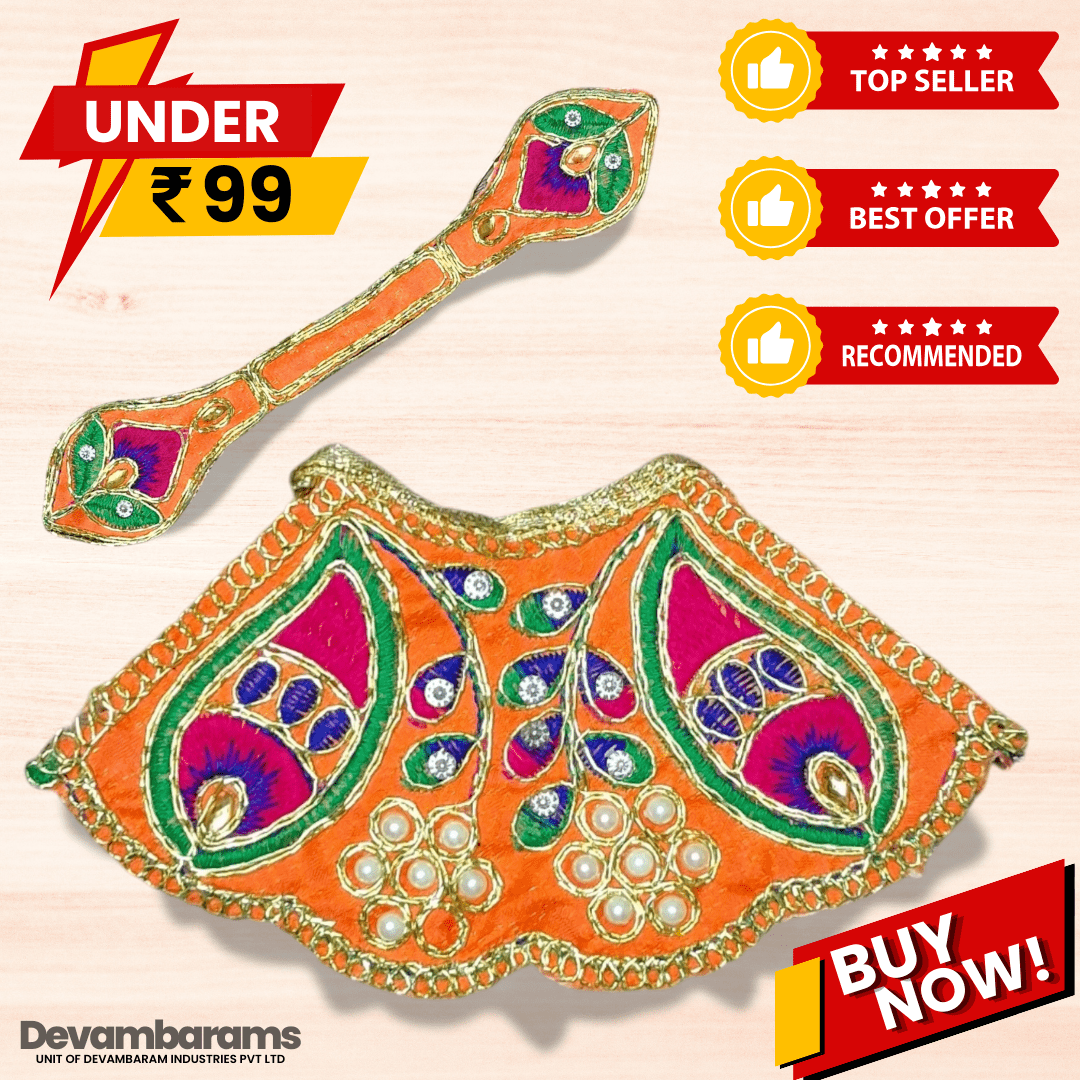 Devambarams Mata Rani Embroidered Lehenga Patka