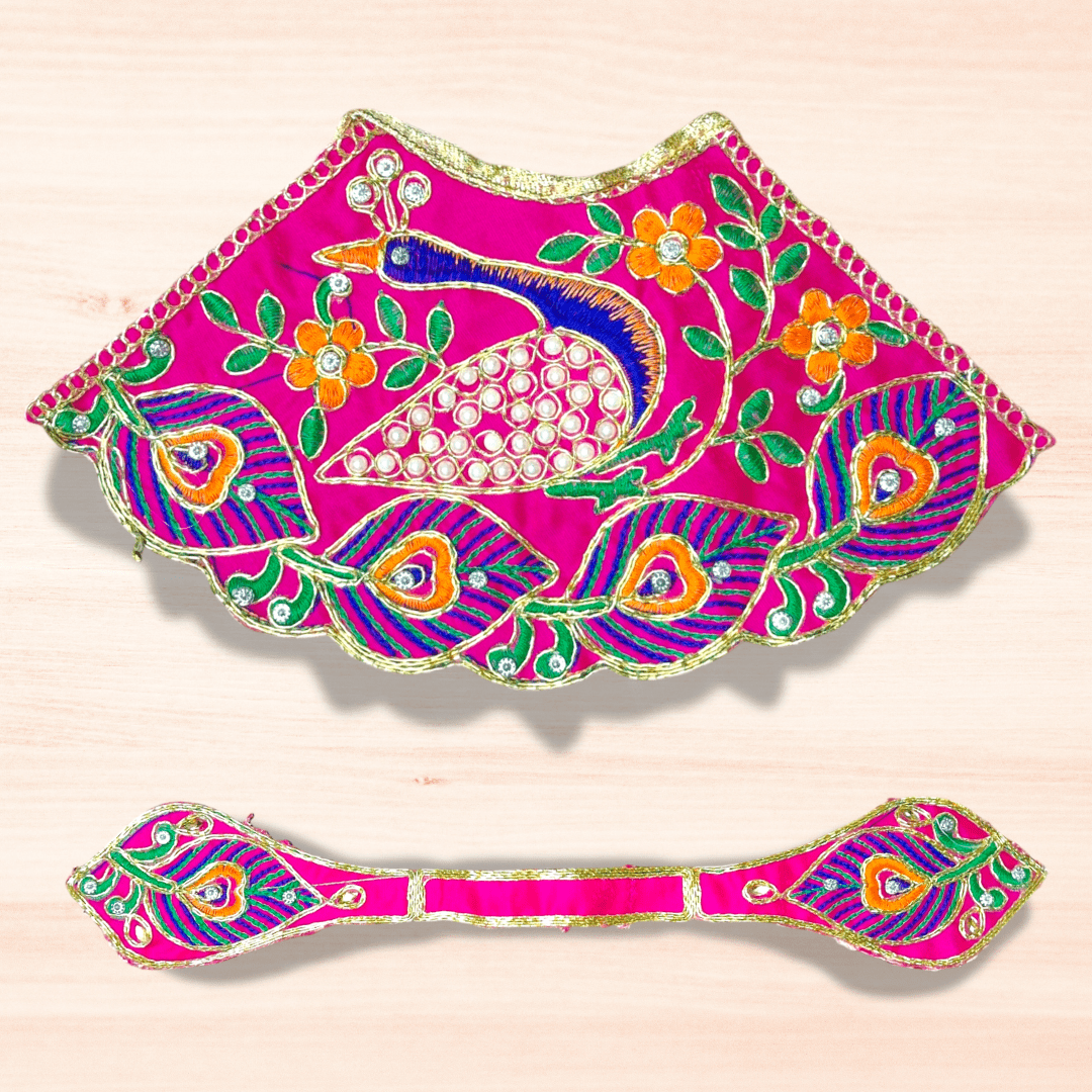 Devambarams Mata Rani Embroidered Lehenga Patka 5 Rani
