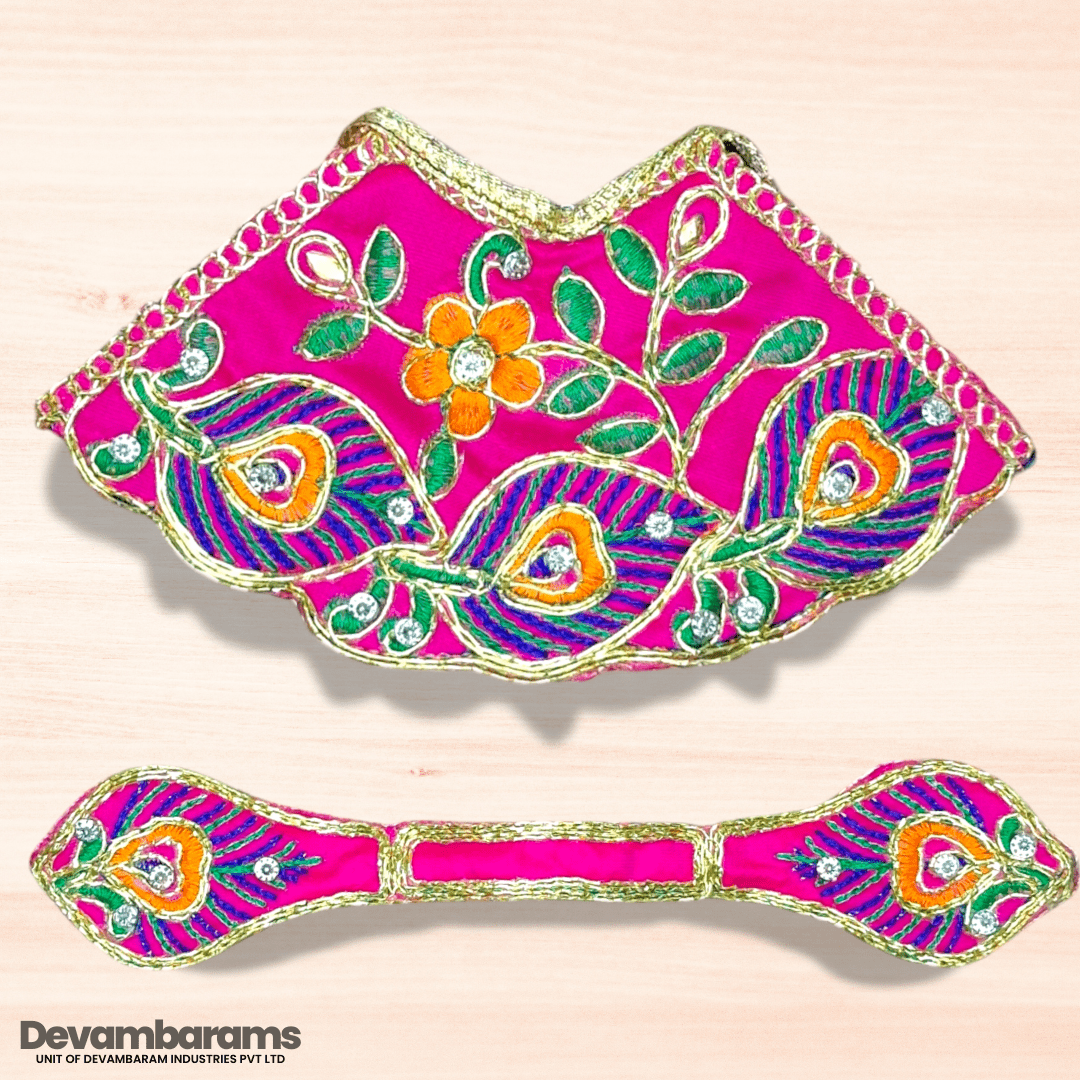 Devambarams Mata Rani Embroidered Lehenga Patka 3 Rani