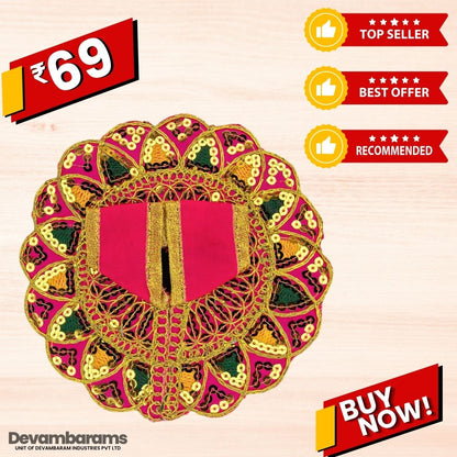 Devambarams Laddu Gopal Dress | Embroidery | Sequinn Style 2 Rani