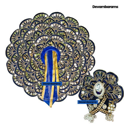 Devambarams Kanha Ji Dress for Janmashtami (Combo of 2 Heavy Dresses with 2 Heavy Mukuts)