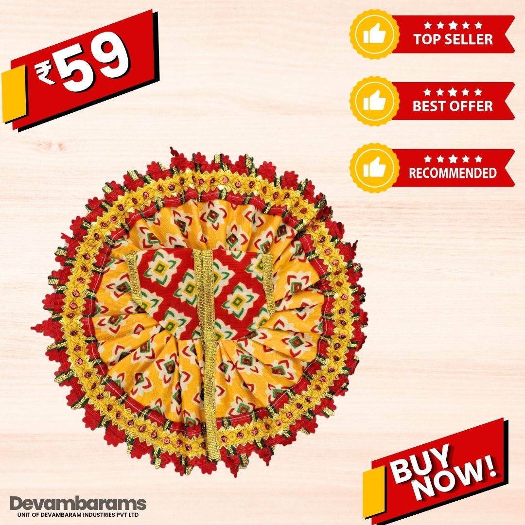 Devambarams Laddu Gopal Cotton Dress | Summer Collection 4 Red