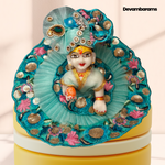 Devambarams Janmashtami Laddu Gopal Dress Dark Green