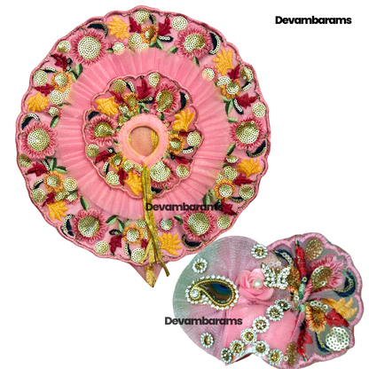 Devambarams Laddu Gopal Dress for Janmashtami (Combo of 2 Unique Dresses with 2 Unique Mukuts)