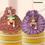 Devambarams Kanha Ji Dress for Janmashtami (Combo of 2 Premium Dresses with 2 Premium Mukuts)