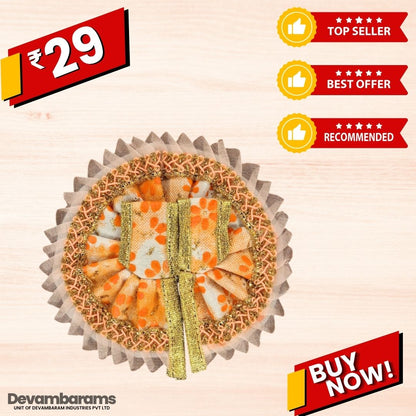 Devambarams Laddu Gopal Cotton Dress | Summer Collection 0 Orange