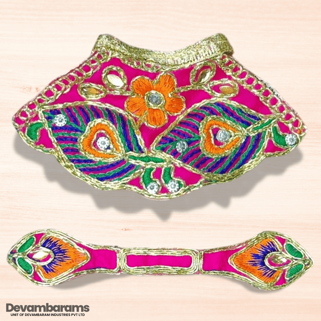 Devambarams Mata Rani Embroidered Lehenga Patka 2 Rani